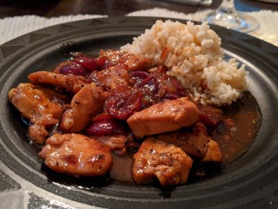 Chicken in Cherry Sauce